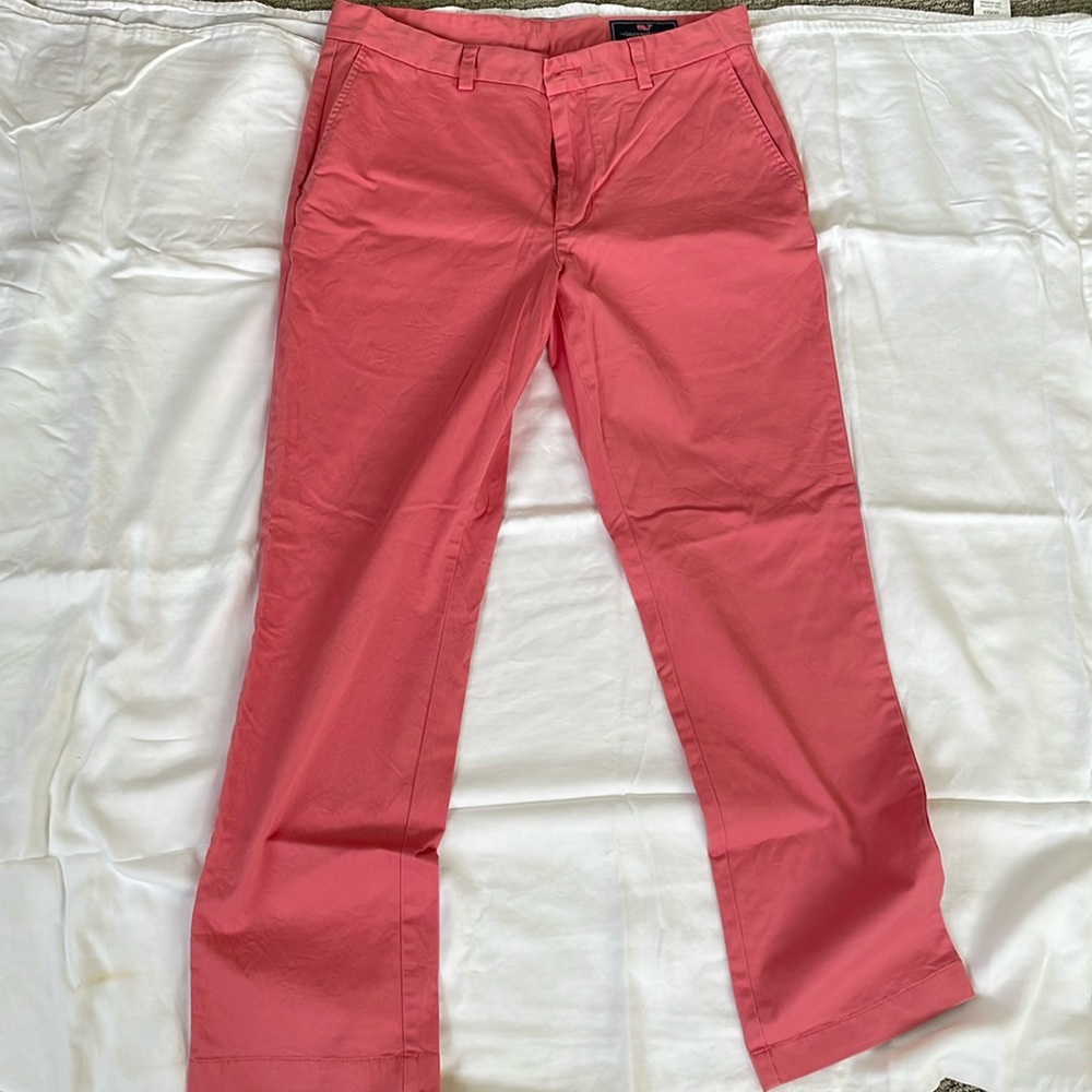 Vineyard vine pants, size 32 x 30, color salmon